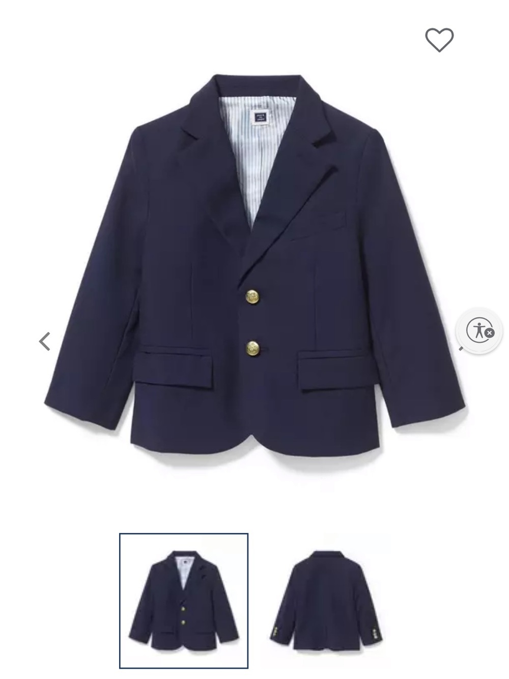 Janie and Jack Boys' Classic Blazer Jacket size 3( worn 1time)